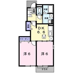 伊勢中川駅 徒歩31分 1階の物件間取画像